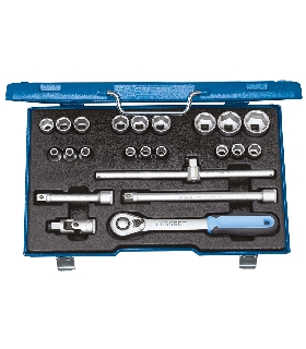 JUEGO DE LLAVES DE VASO 1/2"", 23 PZAS HEXAGONAL 8-32 MM 2545837 GEDORE